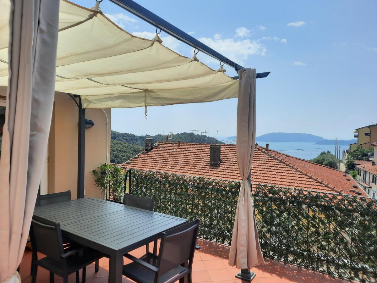 Апартаменты La Terrazza Sul Golfo Dei Poeti Con Vista Mare Pitelli Экстерьер фото