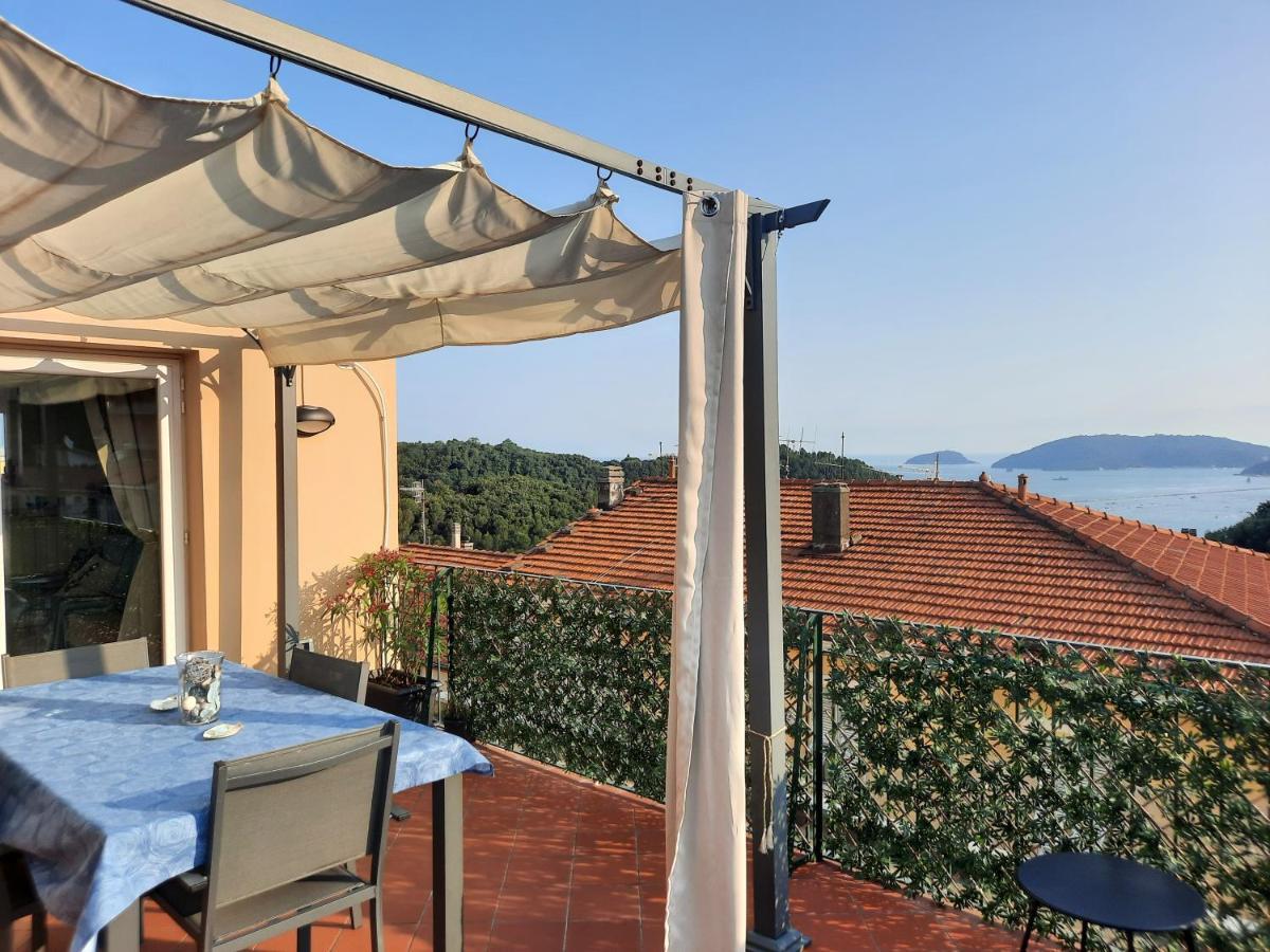 Апартаменты La Terrazza Sul Golfo Dei Poeti Con Vista Mare Pitelli Экстерьер фото